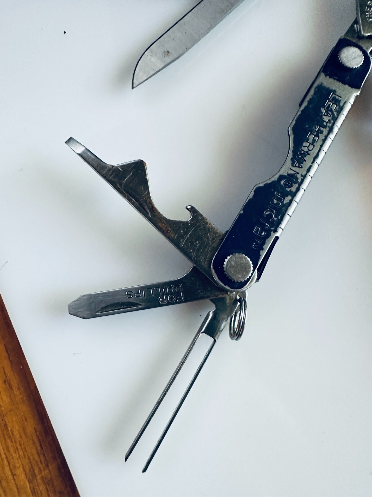 3 Vintage Leatherman Micra Red Blue Black Multi Tool Knife
