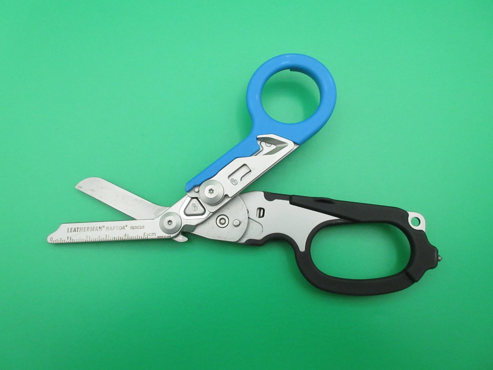 Leatherman Raptor Rescue Emergency Shears Tool Hook w/ Sheath USA Blue Black