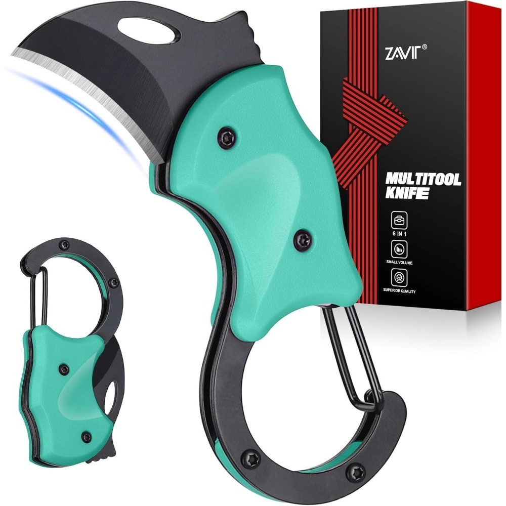 Small Pocket Knife Keychain Box Cutter EDC Gadget for Men Husband