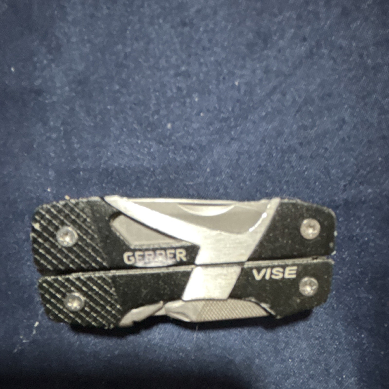 Gerber Vise Black Silver Stainless Steel Multi-Tool, Serrated Knife & Pliers