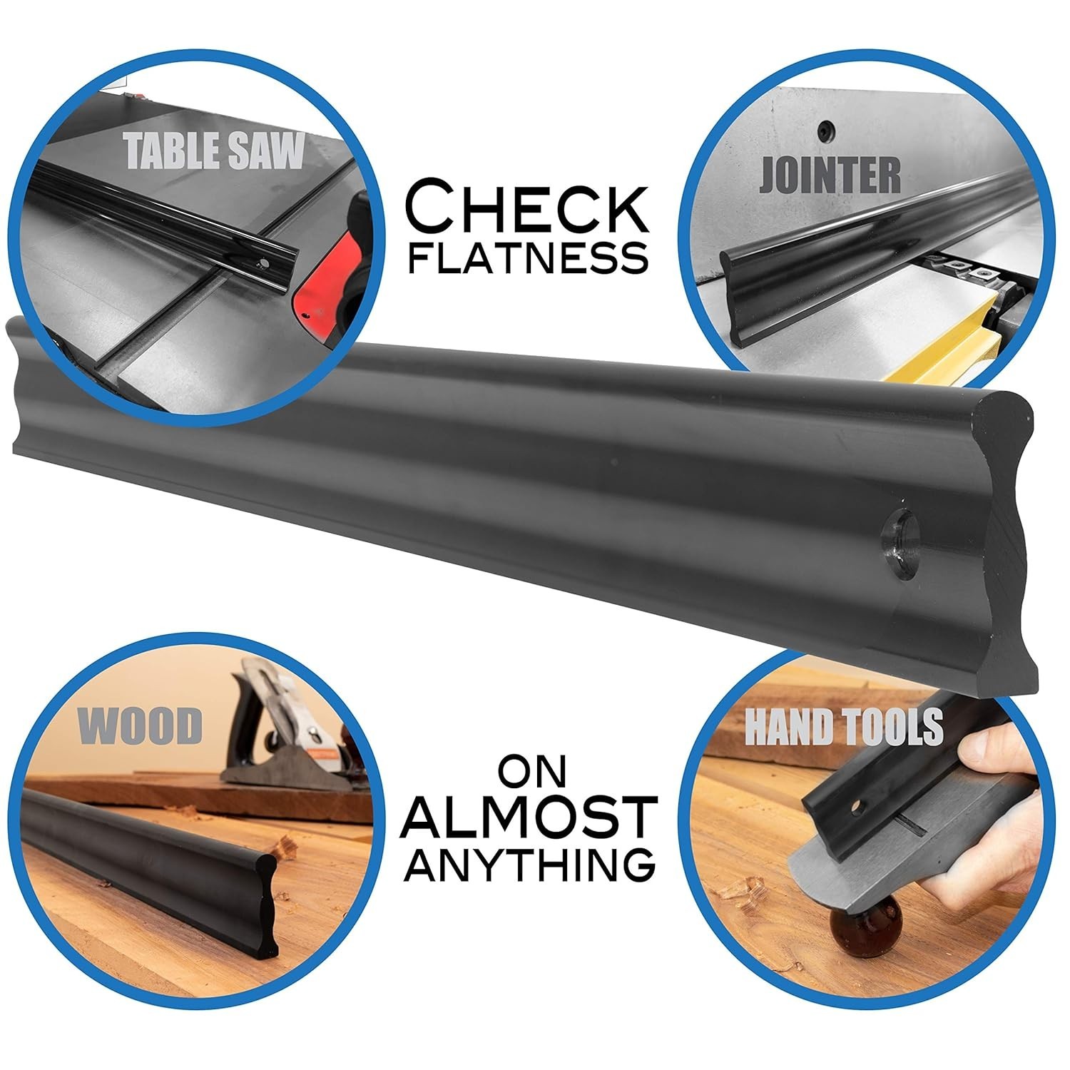 Fulton 50″ Aluminum Straight Edge Tool – Precision .003 Tolerance for Accuracy