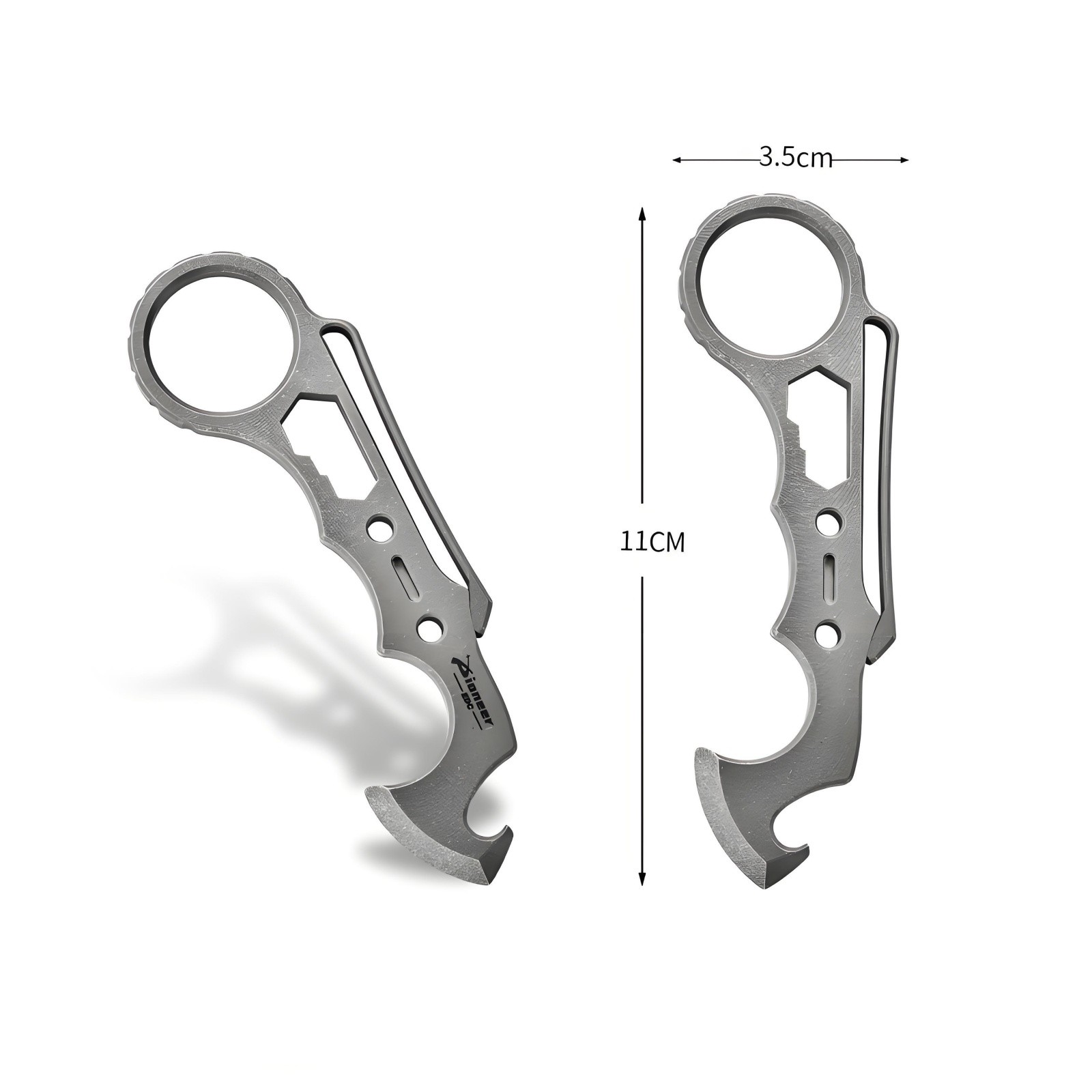 Titanium Alloy EDC Finger Ring Pry Bar Multi Tool Outdoor Survival Gear