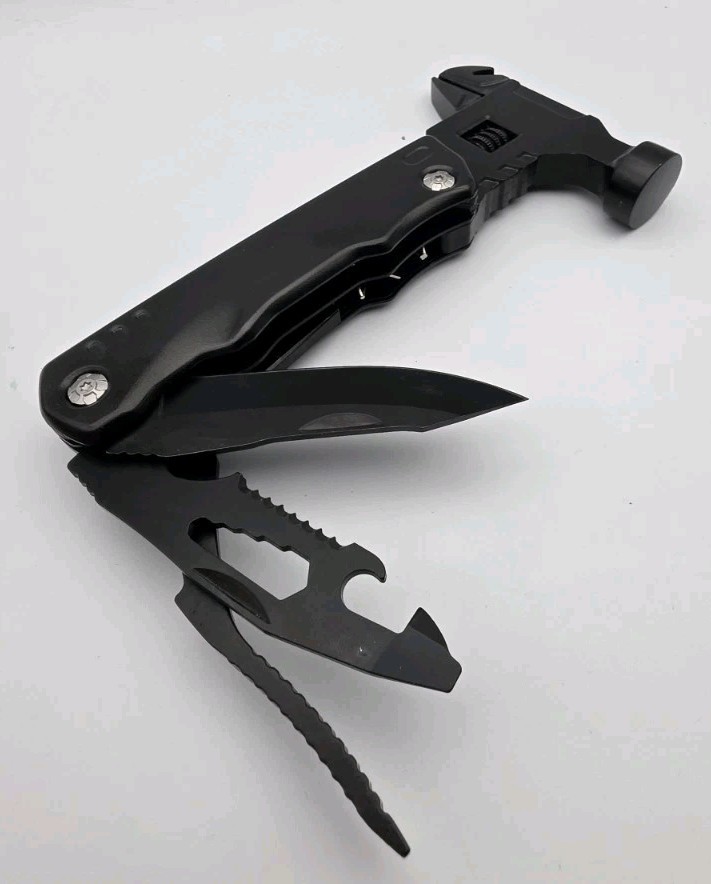 Multi Tool Hammer Adjustable Wrench Foldable Pliers Camping Car Repair Tool