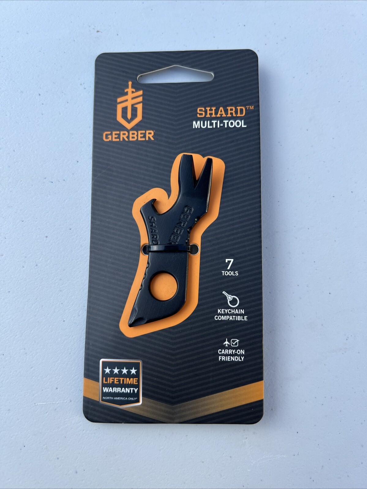 GERBER Shard Mini-Tool Keychain/Pocket 7 Function New Bottle Opener Screwdriver