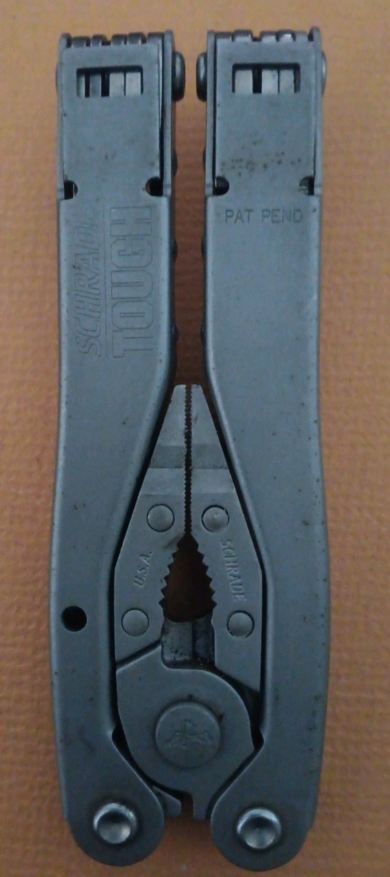 Schrader Tough Tool St1 Or St1n Never Used W/sheath 4 1/2″ Multi Tool Stainless