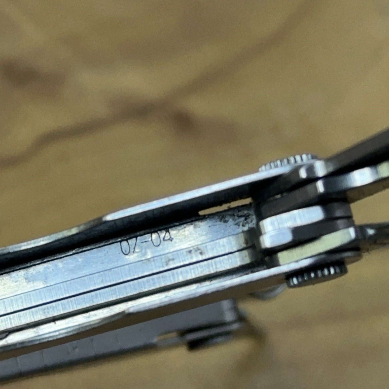 1 Leatherman Micra Stainless Mini Multitool Knife, Stainless Dated 02/04 *READ*