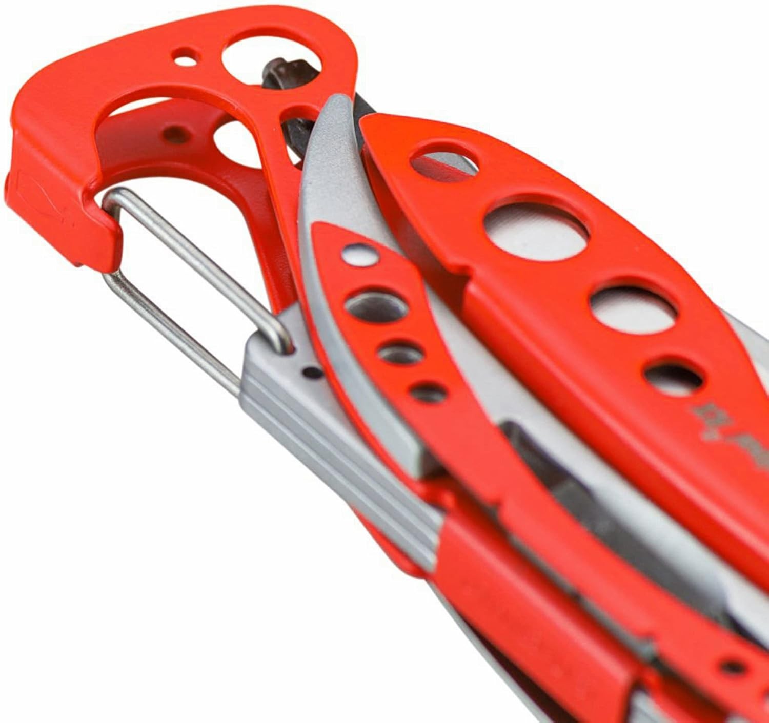 LEATHERMAN, Skeletool RX Multitool with Serrated Knife and Glass Breaker, Red