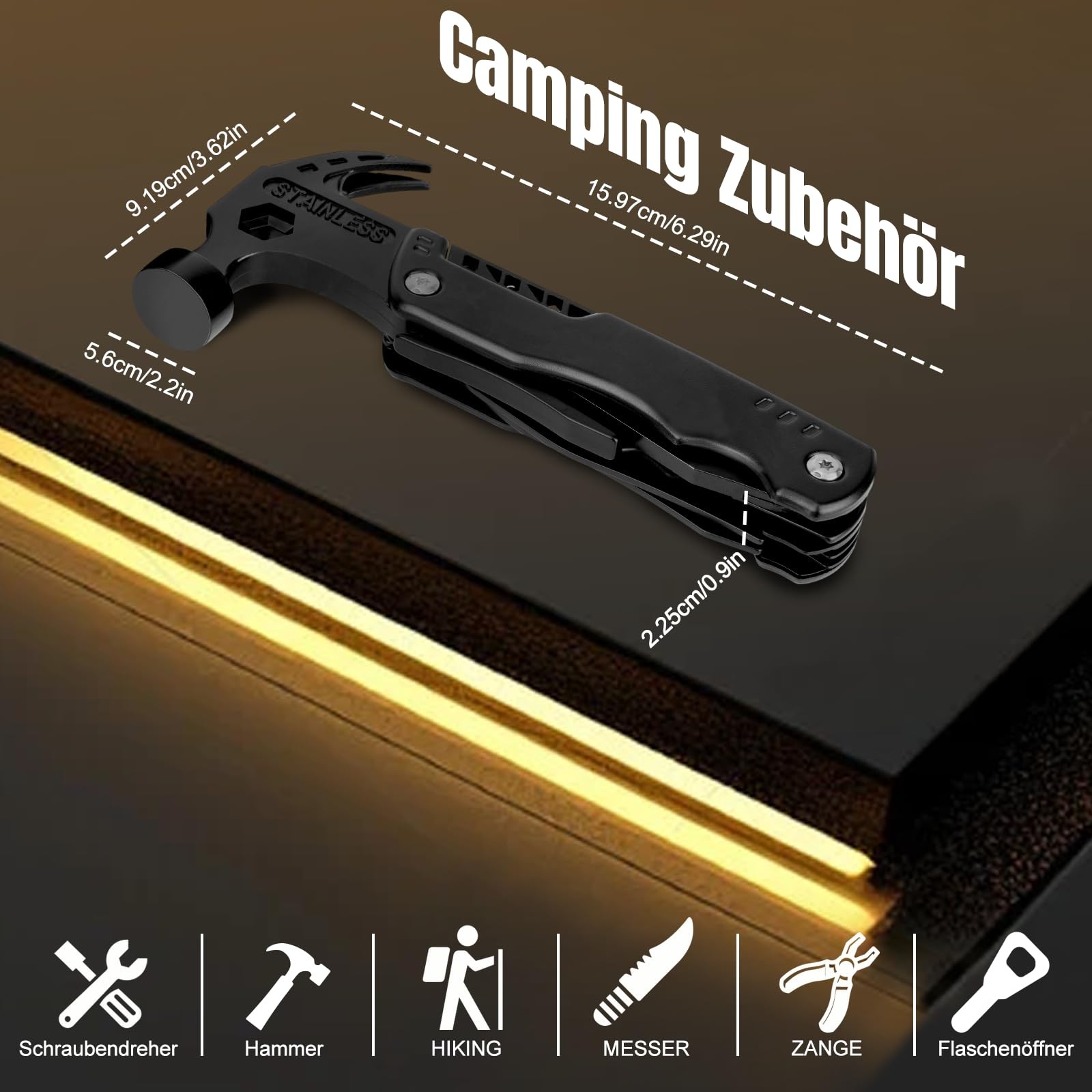 Gifts for Men, Fathers Day Gifts for Dad, 16 in 1 Multitool Survival…