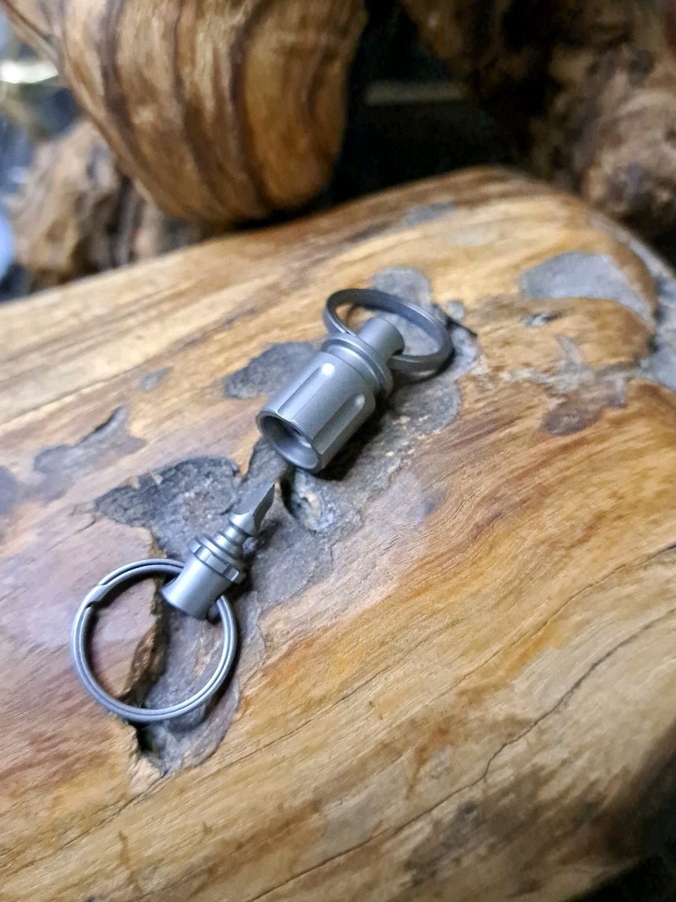 Pro Series Titanium Quick-Release Multi-Tool Swivel Keychain