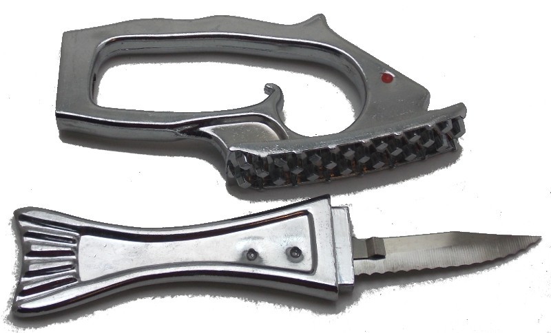 Fish Master 10″ Knife Scaler Fishing Multi-Tool Two Piece Used