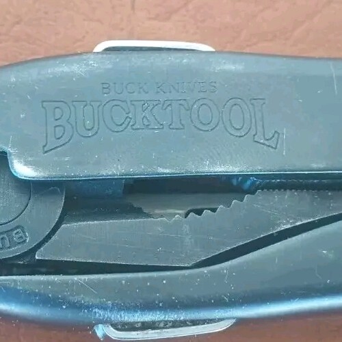 Vintage Buck Knives Bucktool Black Finish 360 model 1990’s Parts Or Not Working
