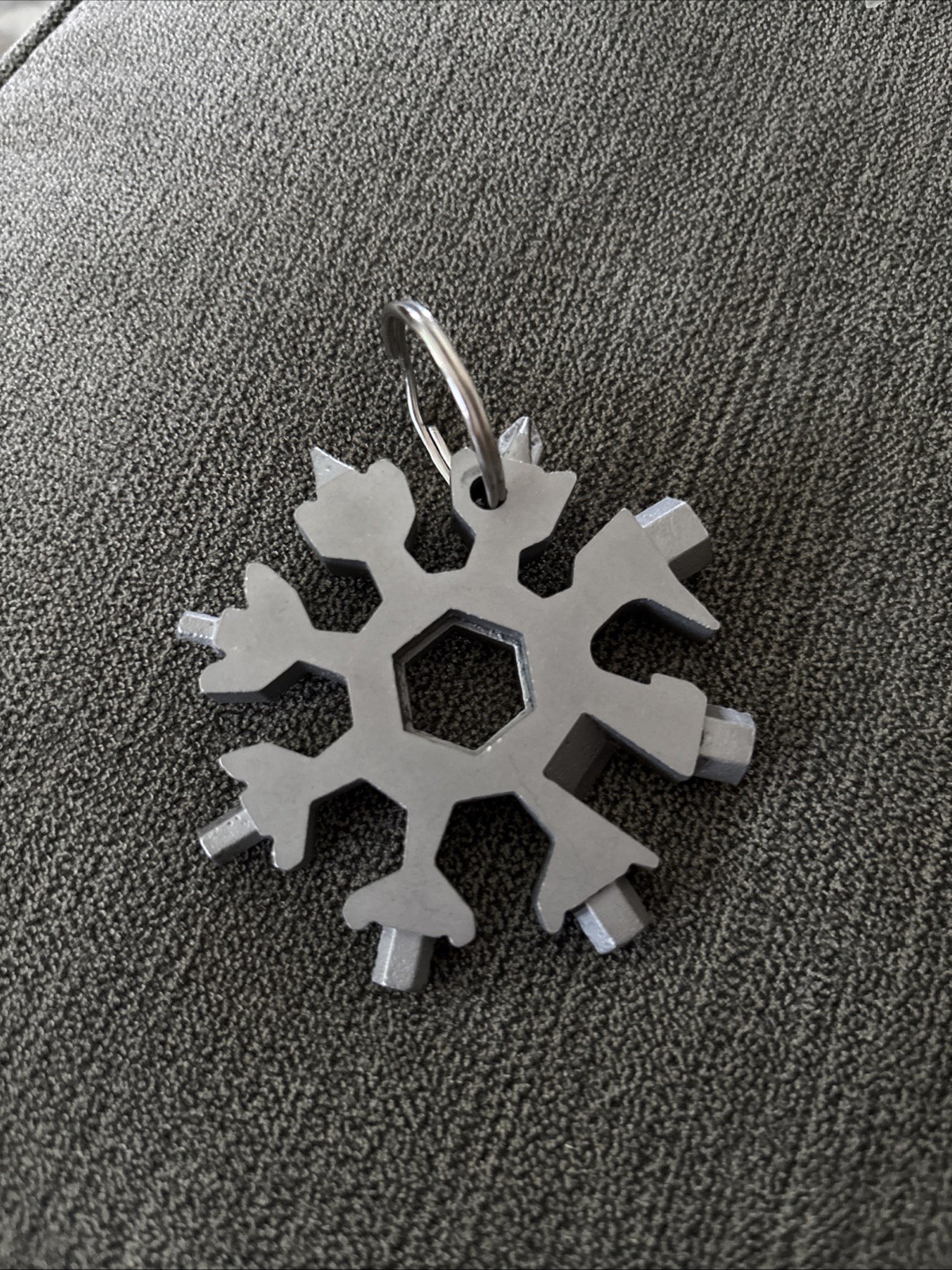 18-in-1 Snowflake Multi Tool Stainless Steel Pocket Screwdriver Wrench EDC Keych