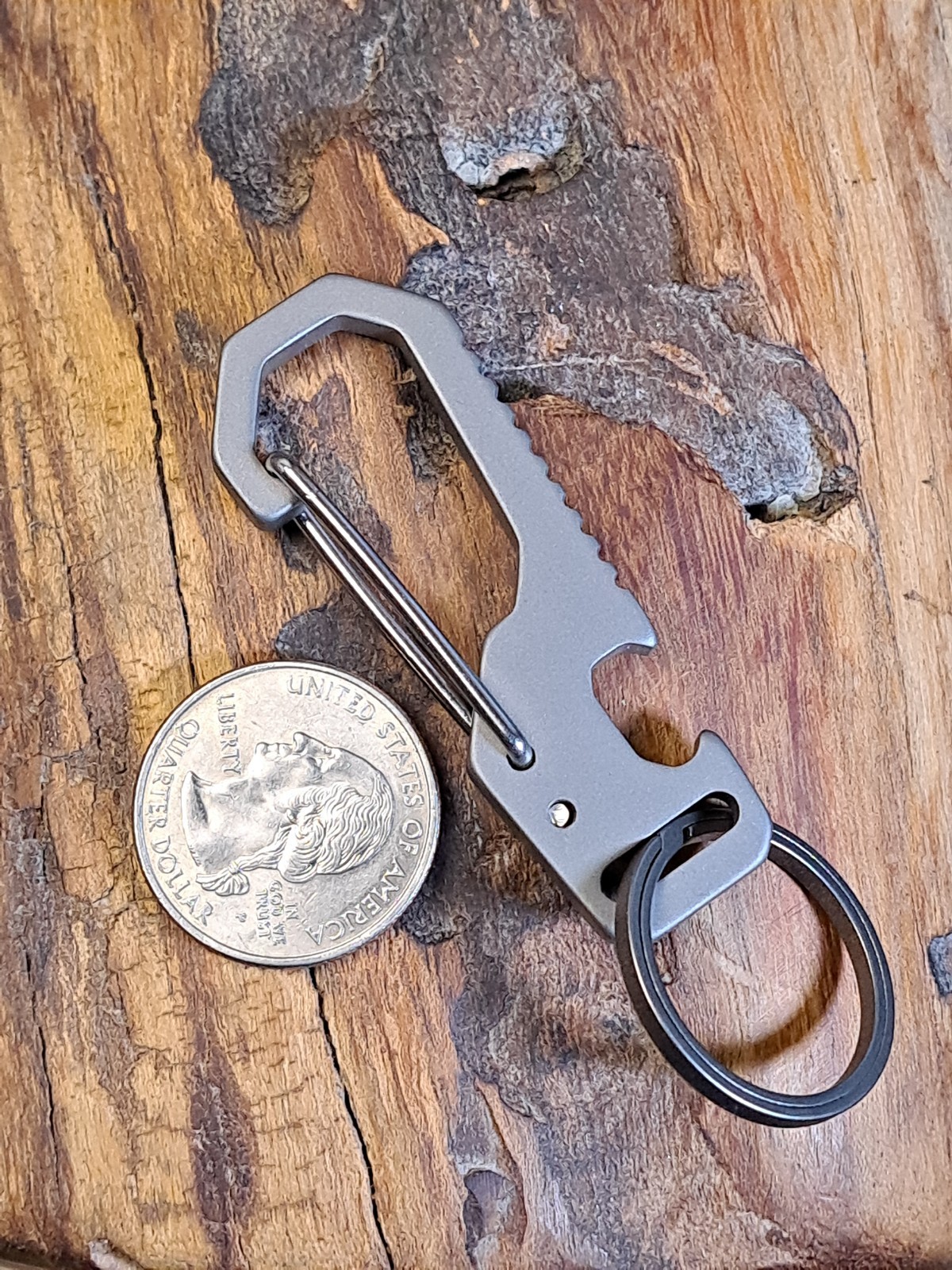 Hiking Series Pro Titanium Carabiner Keychain Multi-Tool