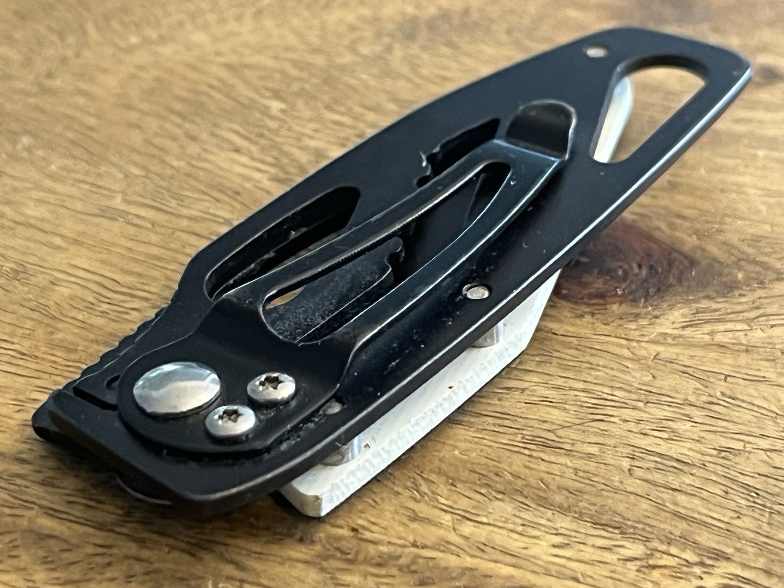 Snap-On BLACK Pocket Knife SUPER NICE!! TSA Confiscated ~TASKCo