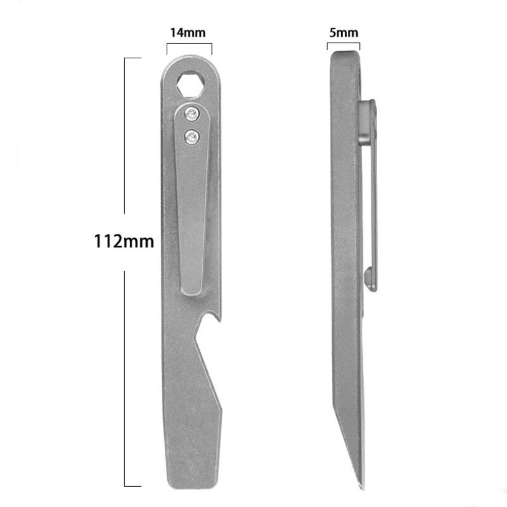 New Titanium Alloy Pocket Pry Bar Crowbar Opener Portable Outdoor EDC Multi Tool