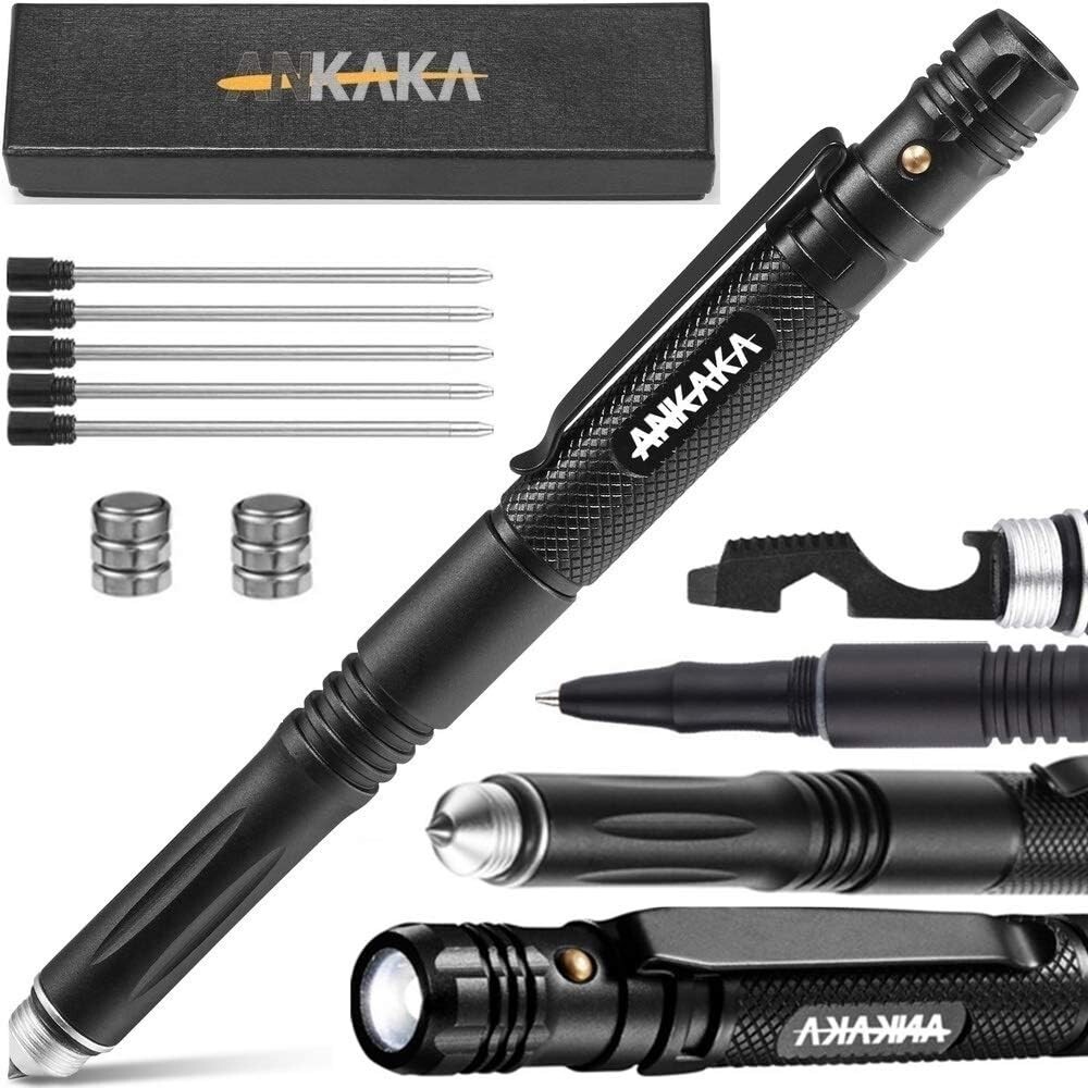 Lightweight 6-in-1 Tactical Pen for Self-Defense & Everyday Carry – Gift Ready