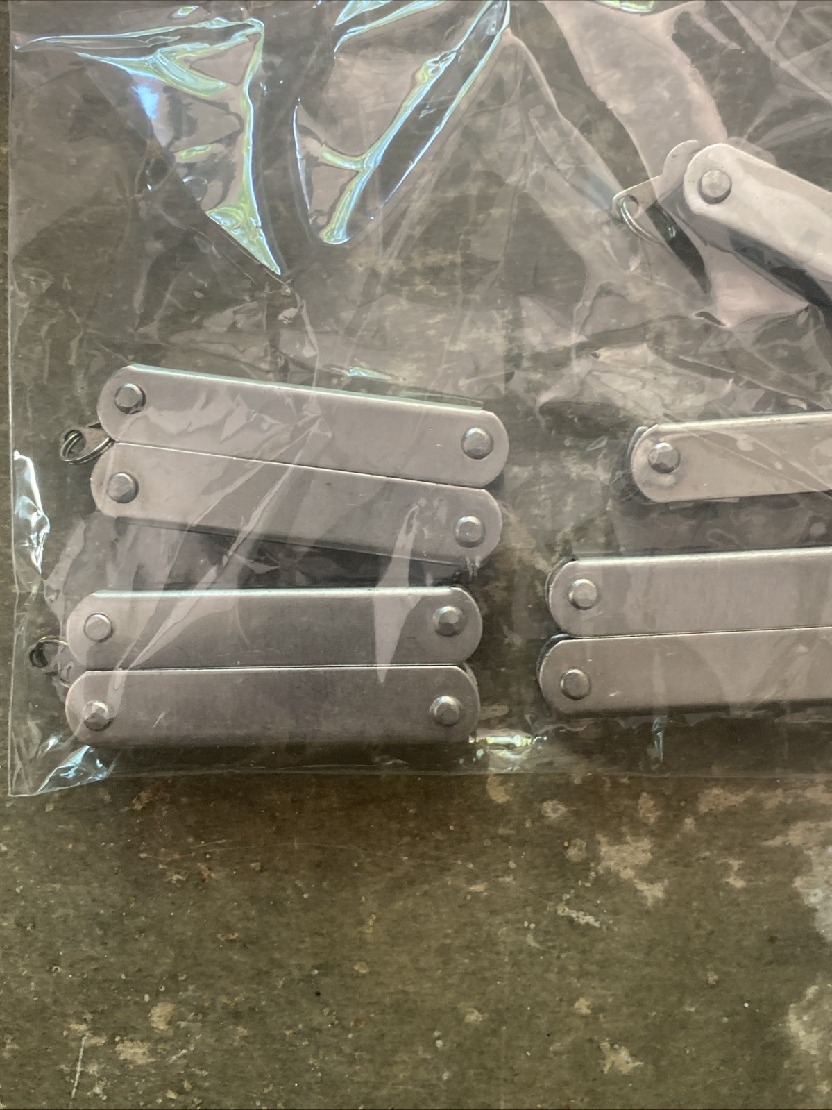 5 Unbranded Folding Pocket Multi Use Tool, Used Good Condition
