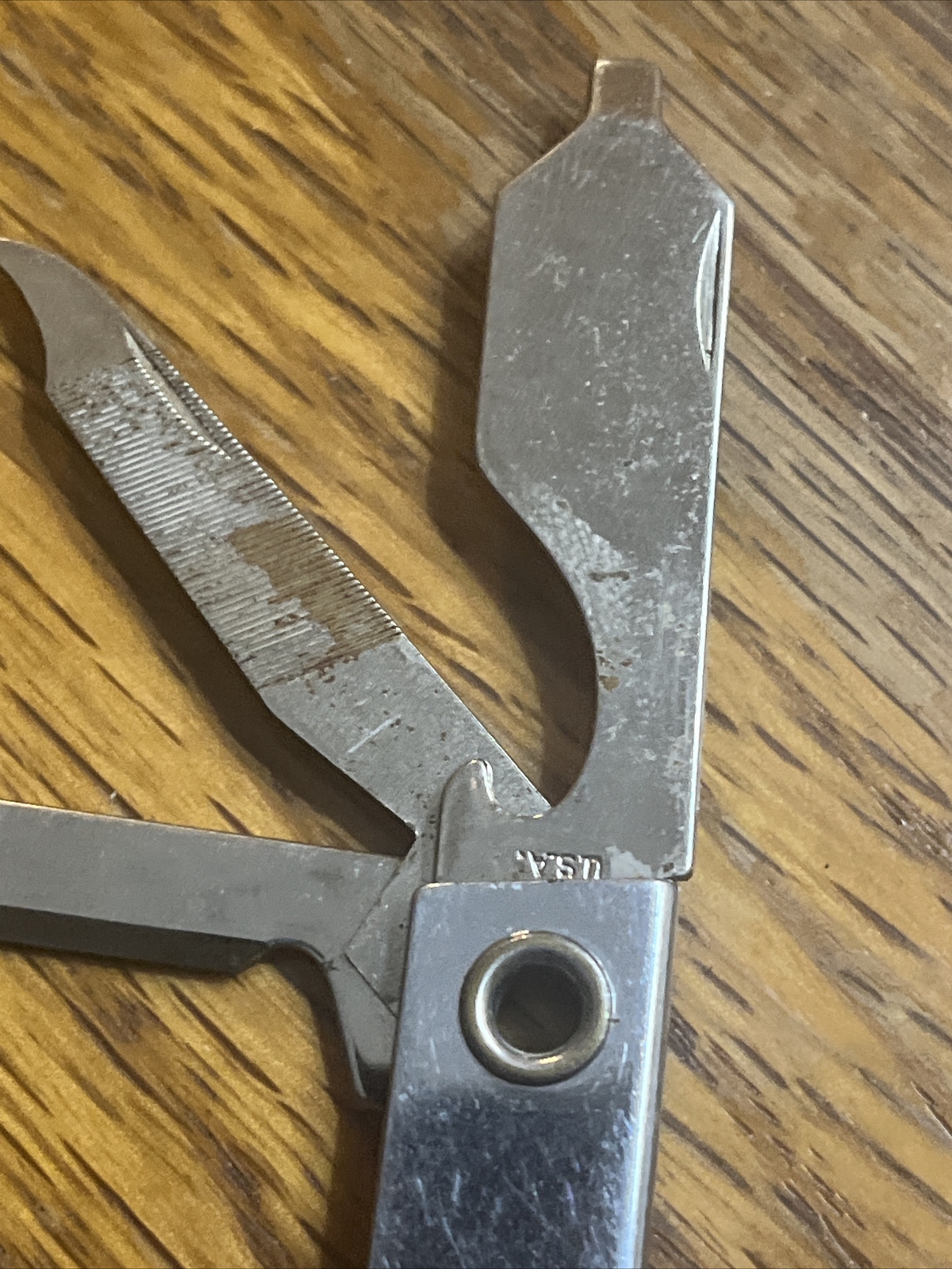 VINTAGE USA Pocket KNIFE & FILE & BOTTLE OPENER