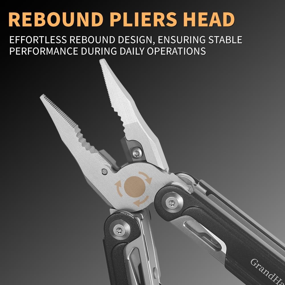 17-In-1 Stainless Steel Multi-Tool, Self-Locking Practical Multi-Tool, Equipped