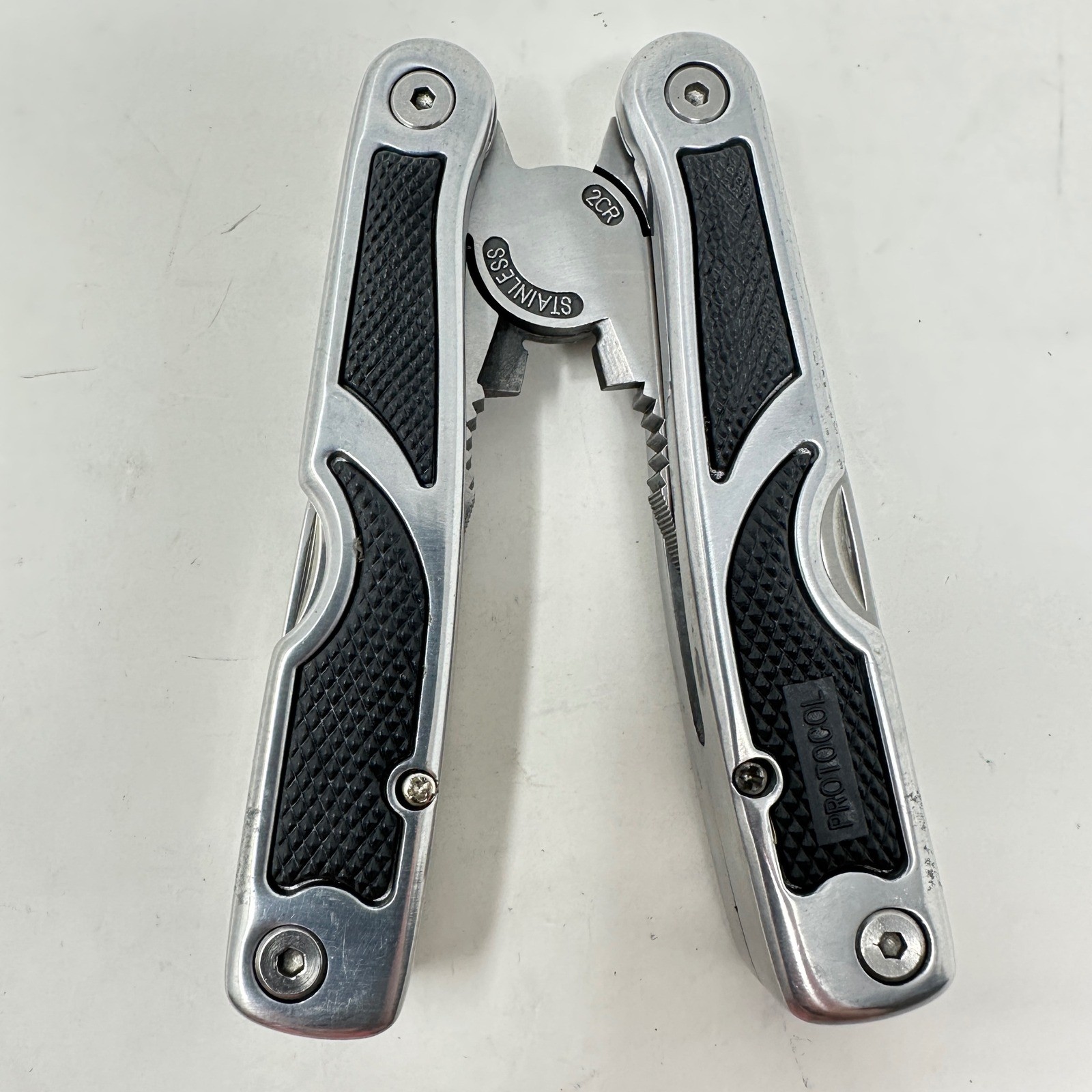 Protocol Stainless Steel MultiTool Pliers Knife Saw Nylon Sheath EDC Utility Kit
