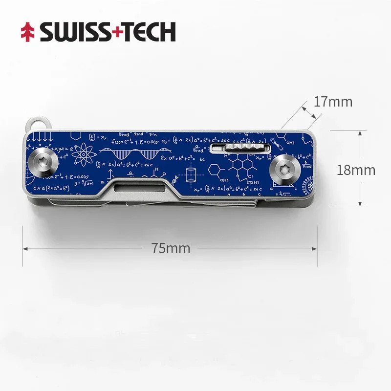 Mini Portbale Swiss Tech 9 In 1 Multitool Knife Folding Scissors Screwdriver