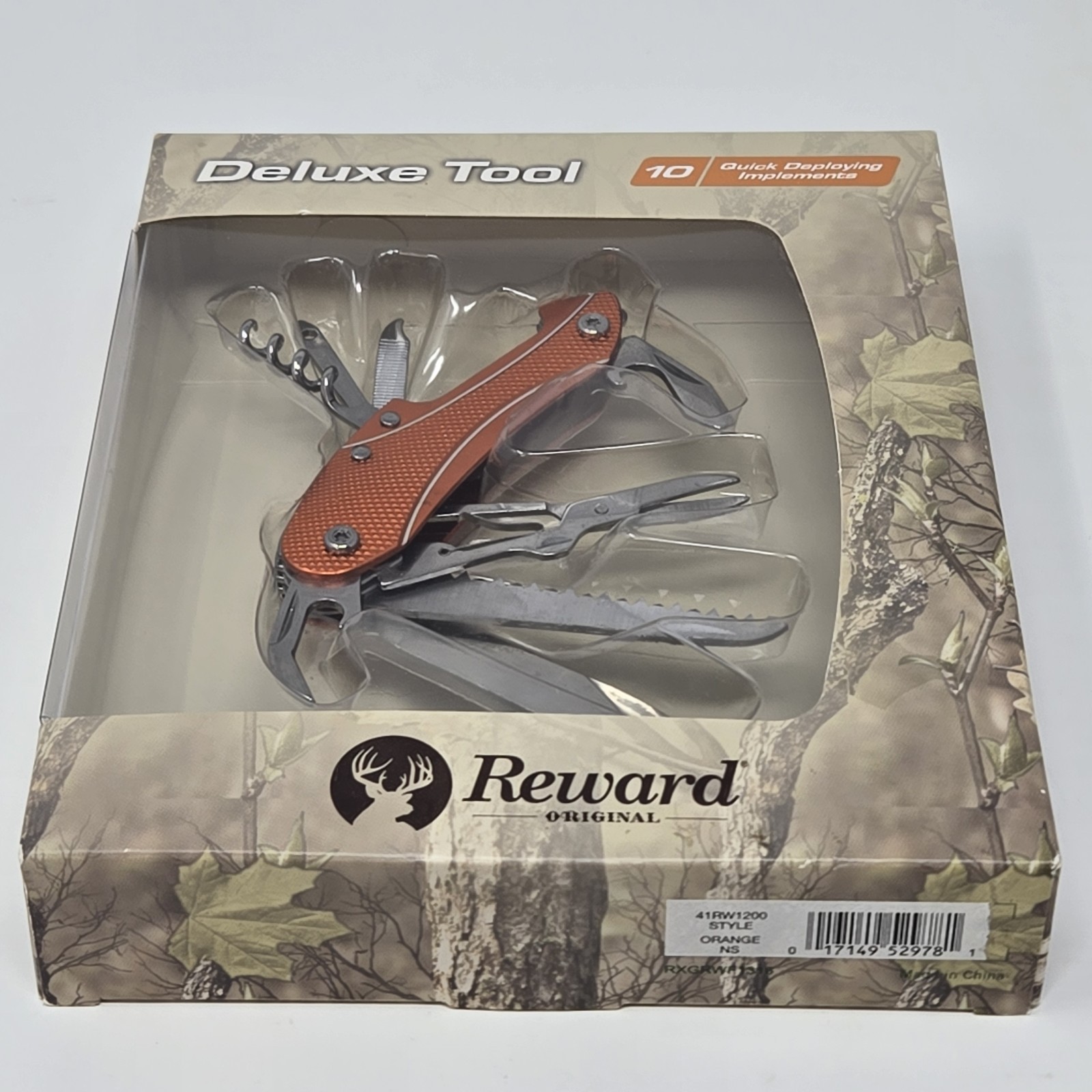 Reward Original Deluxe 10-in-1 Quick Deploy Multitool Camping Hunting Fishing