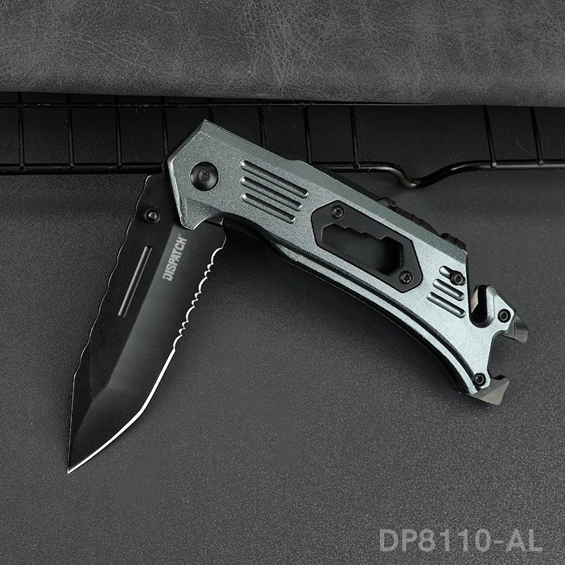 4.5″ EDC Pocket Knife Multi-tool with Bottle Opener Wrench Rope Cutter Outdoor