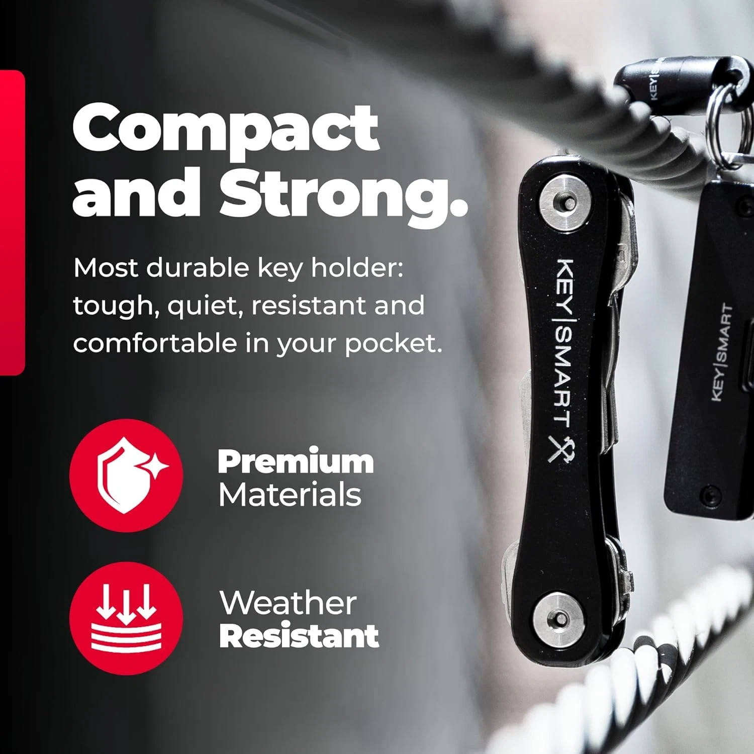 Multitool Key Holder for Keychain W/Bottle Opener and Pocket Clip, Organizer USA