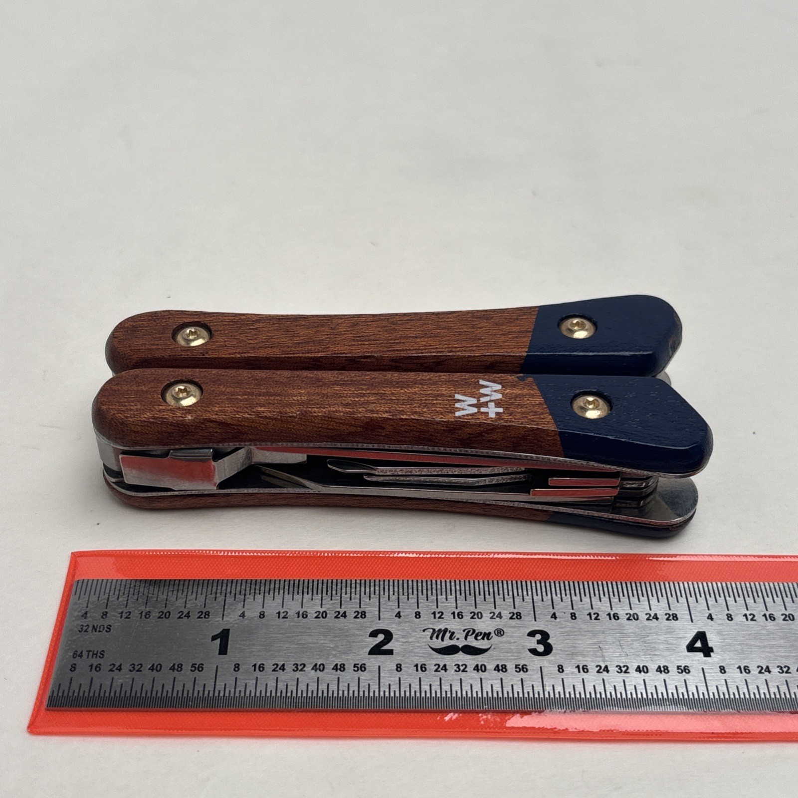 Wild + Wolf Wilderness Survival Tool Wood Scales Multi-tool Tactical Hunt Camp