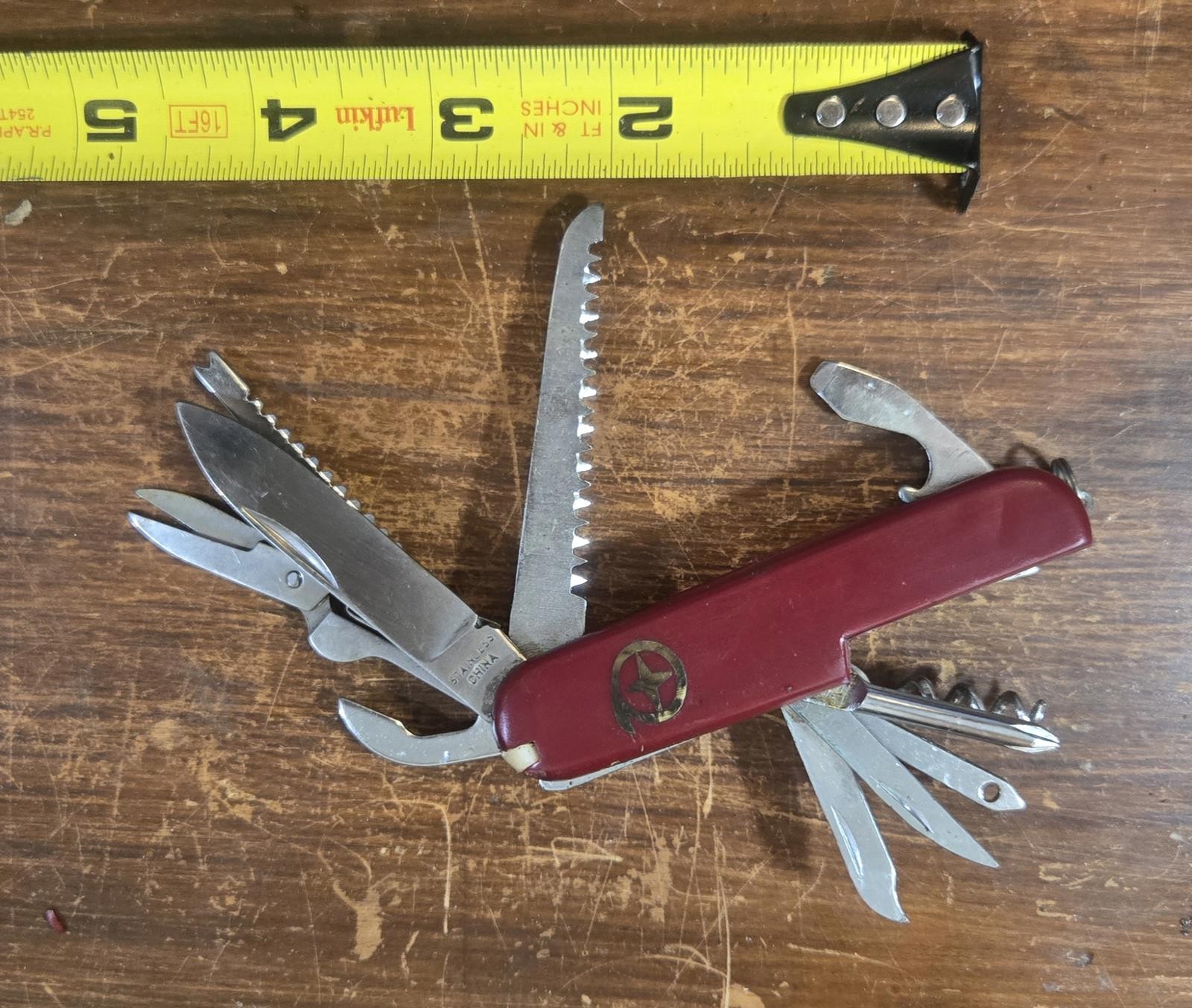 Star in Q Vintage Art No K 501L Superior Multi Purpose Pocket Knife w Og Box 13