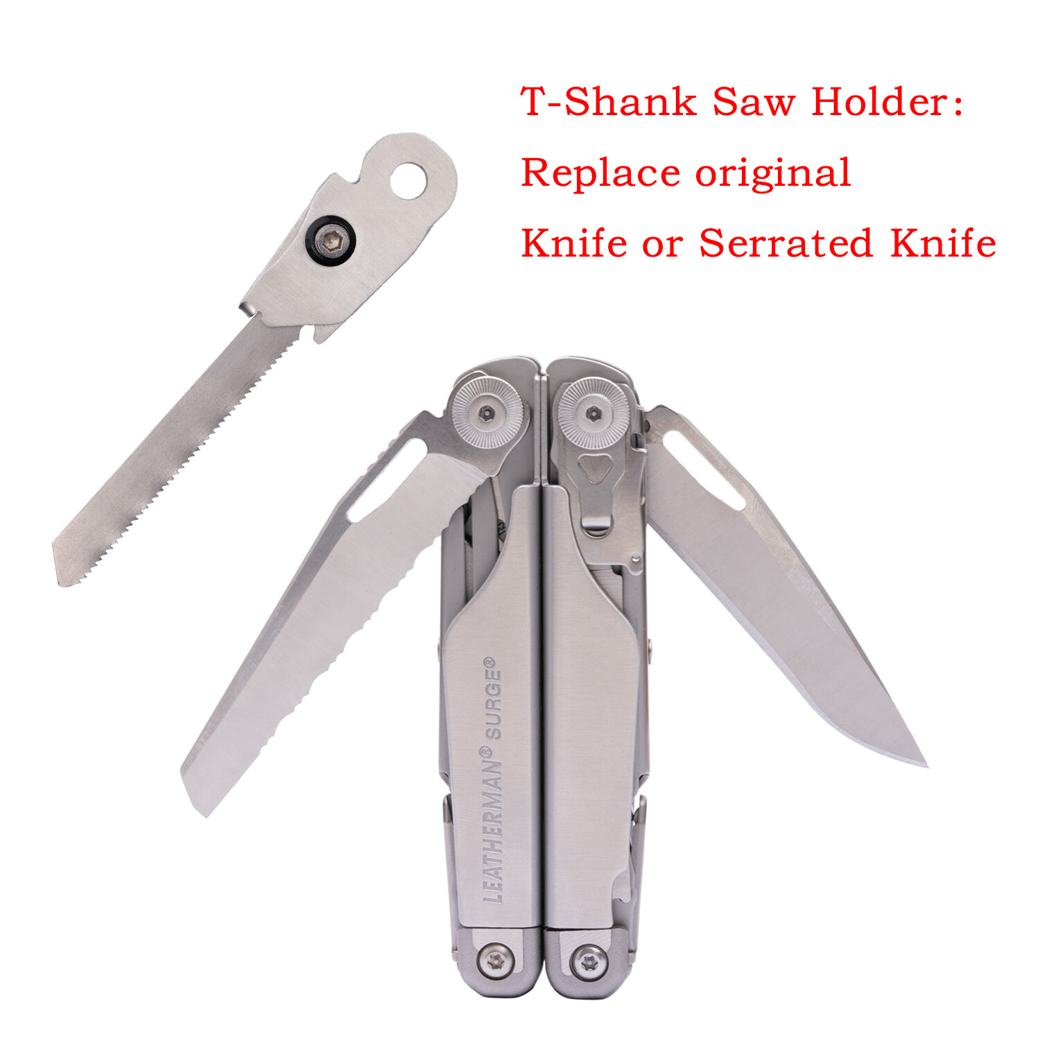 Saw Holder T-Shank Blade Scalpel bit Holders for the Leatherman Surge Series