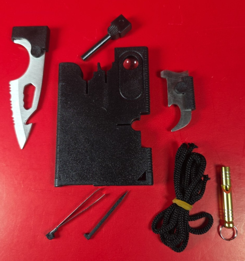 Credit Card Size Multitool Survival 18 in 1 Tools Pocket/Wallet Size
