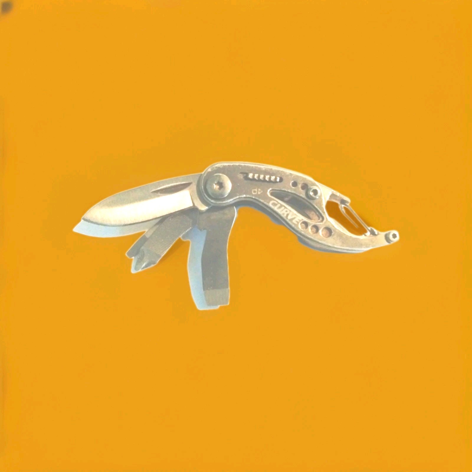 Gerber Curve Multi-Tool Keychain Compatible Tools 1 oz. Grey 31-000206