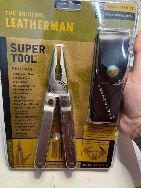 Collectible ‘98 Leatherman Original Super Tool Multitool Sheath Sealed