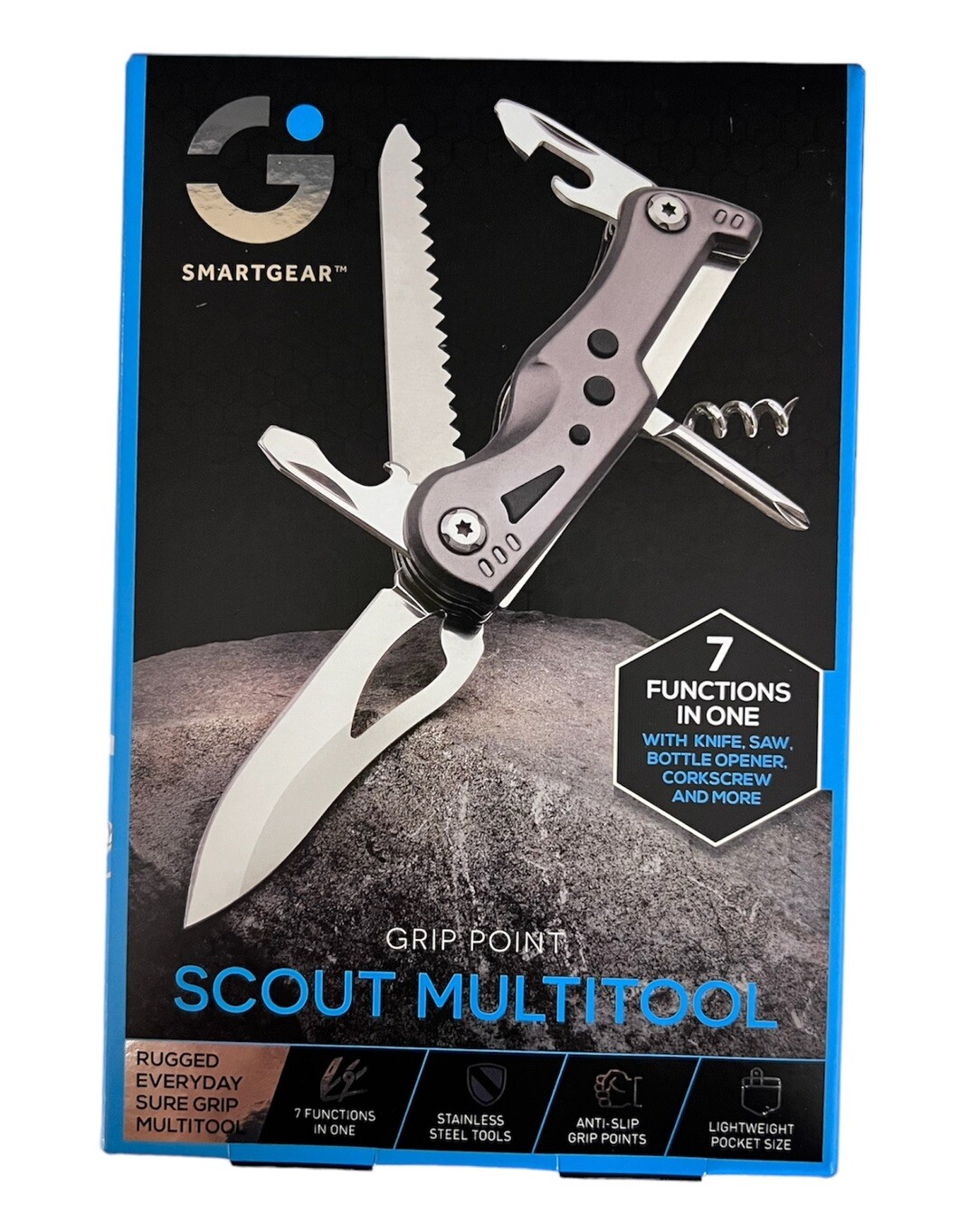 ⚡⚡⚡ BNIB SMART GEAR 7-in-1 GRIP POINT SCOUT MULTITOOL New Sealed ⚡⚡⚡