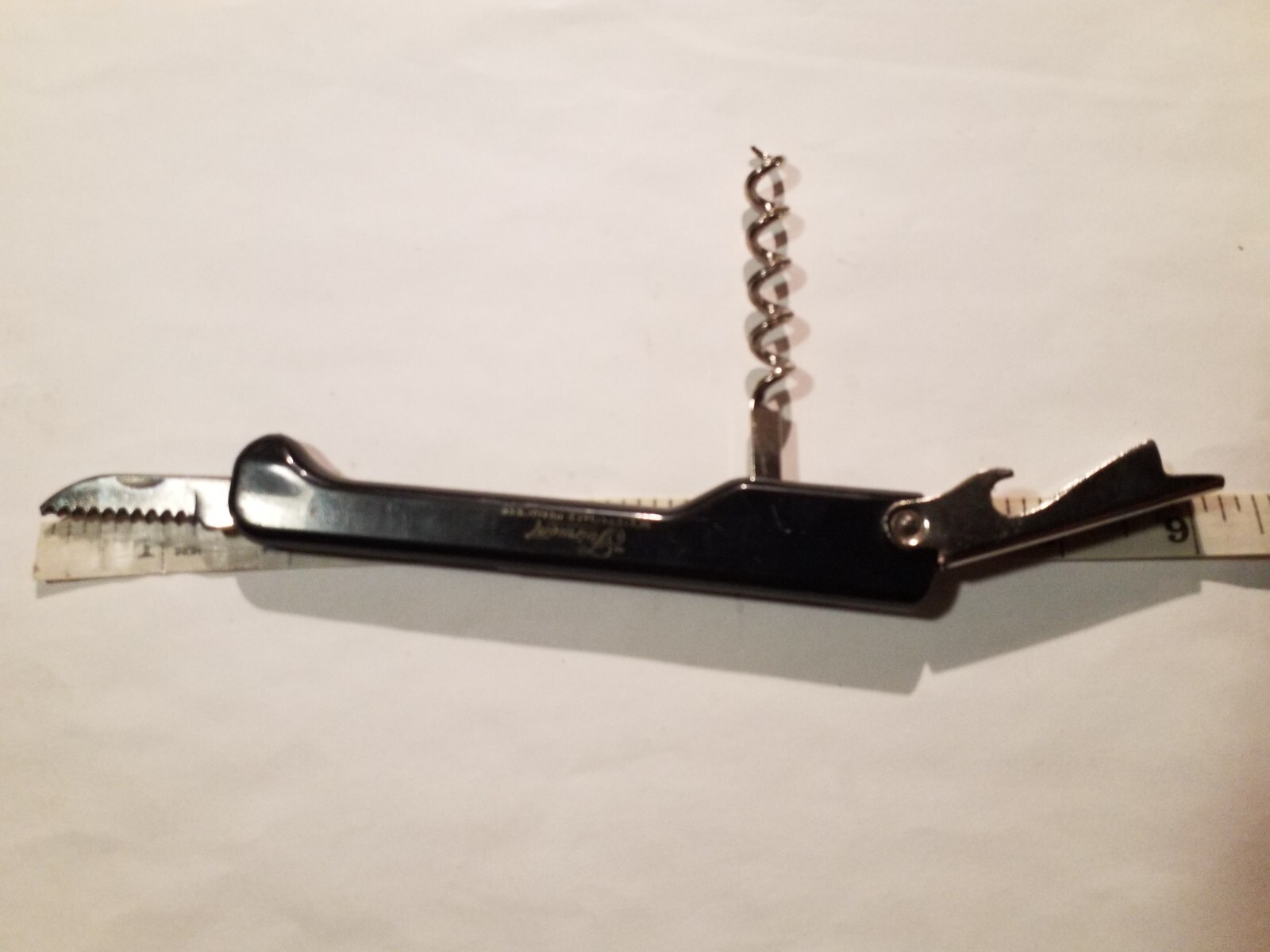 Capitano Franmara Pat Pend Multi-tool/ Bar Tool Waiters Corkscrew Serrated Blade
