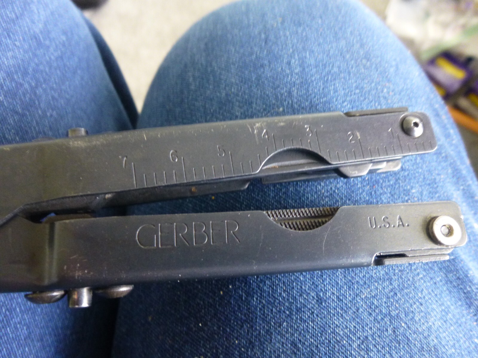 Gerber Black Multi Tool Sliding Plier 5142721 5212844 USA W Black Leather Case