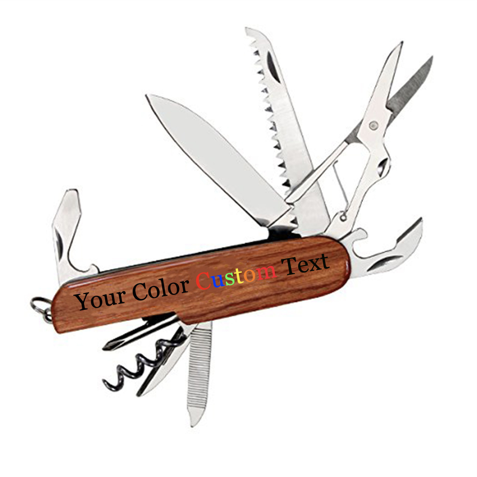 Personalized Pocket Knife Printed in Full Color Name Groomsman Wedding Gift