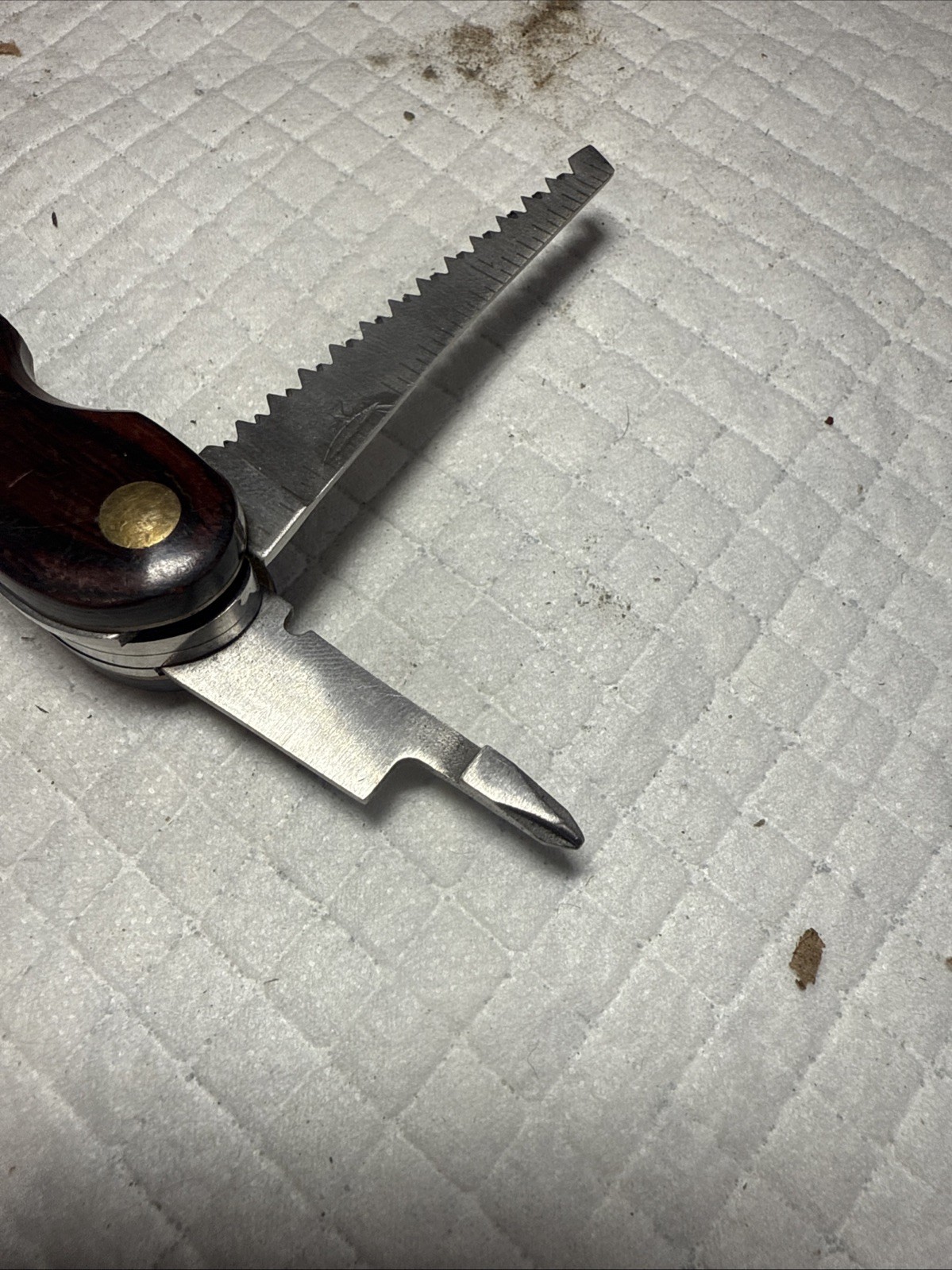 HUSKY 25 Years 25th Anniversary Limited Edition Multi-Tool Brass Wood Vtg USA