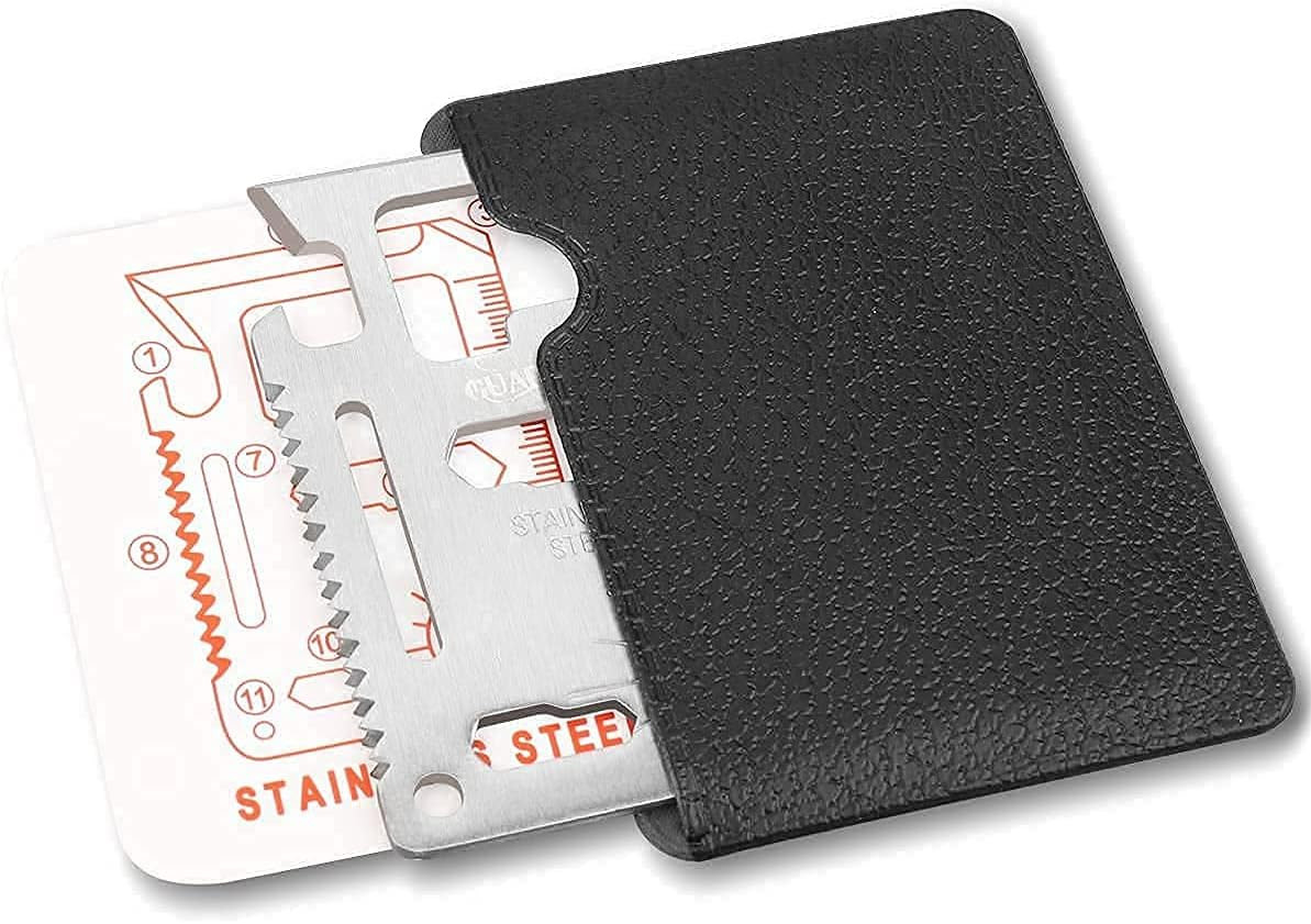 11-In-1 Survival Credit Card Multitool – Fathers Day Stocking Stuffer Christmas