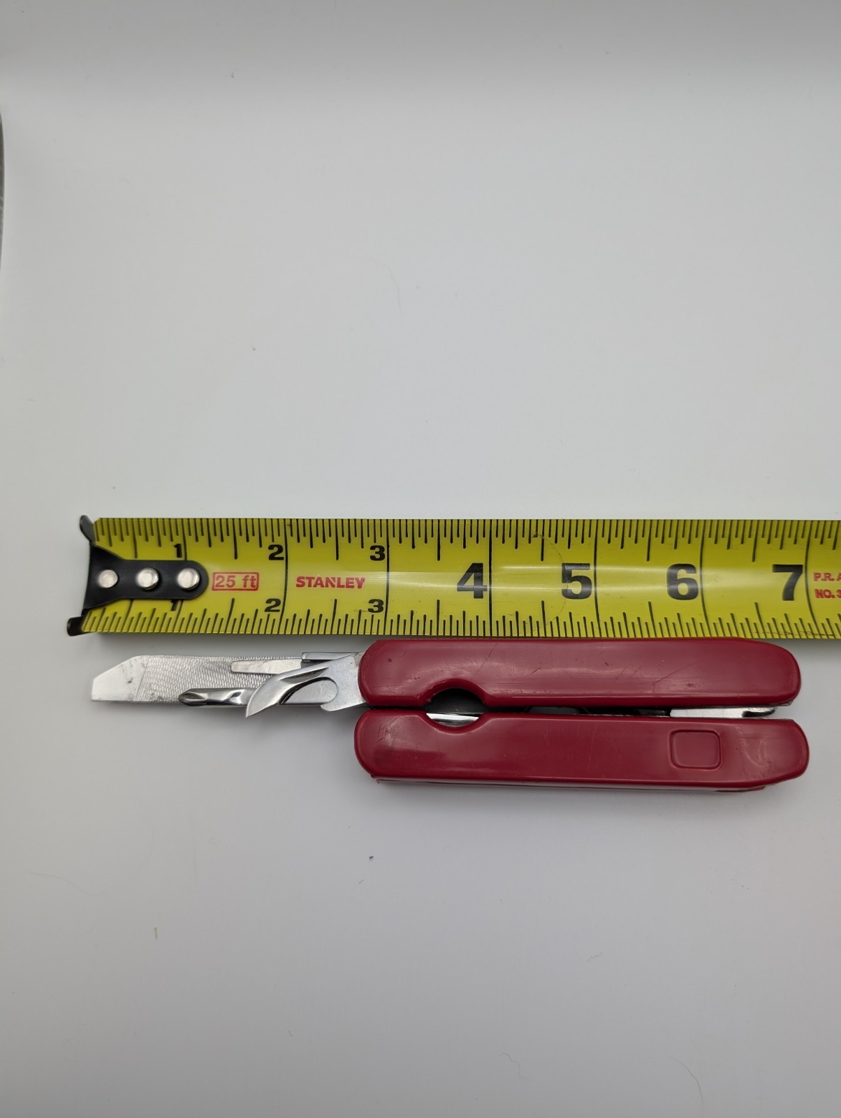 Vintage Huangiu 838 Stainless Steel Multi Tool Pliers Knife Screwdriver File w/