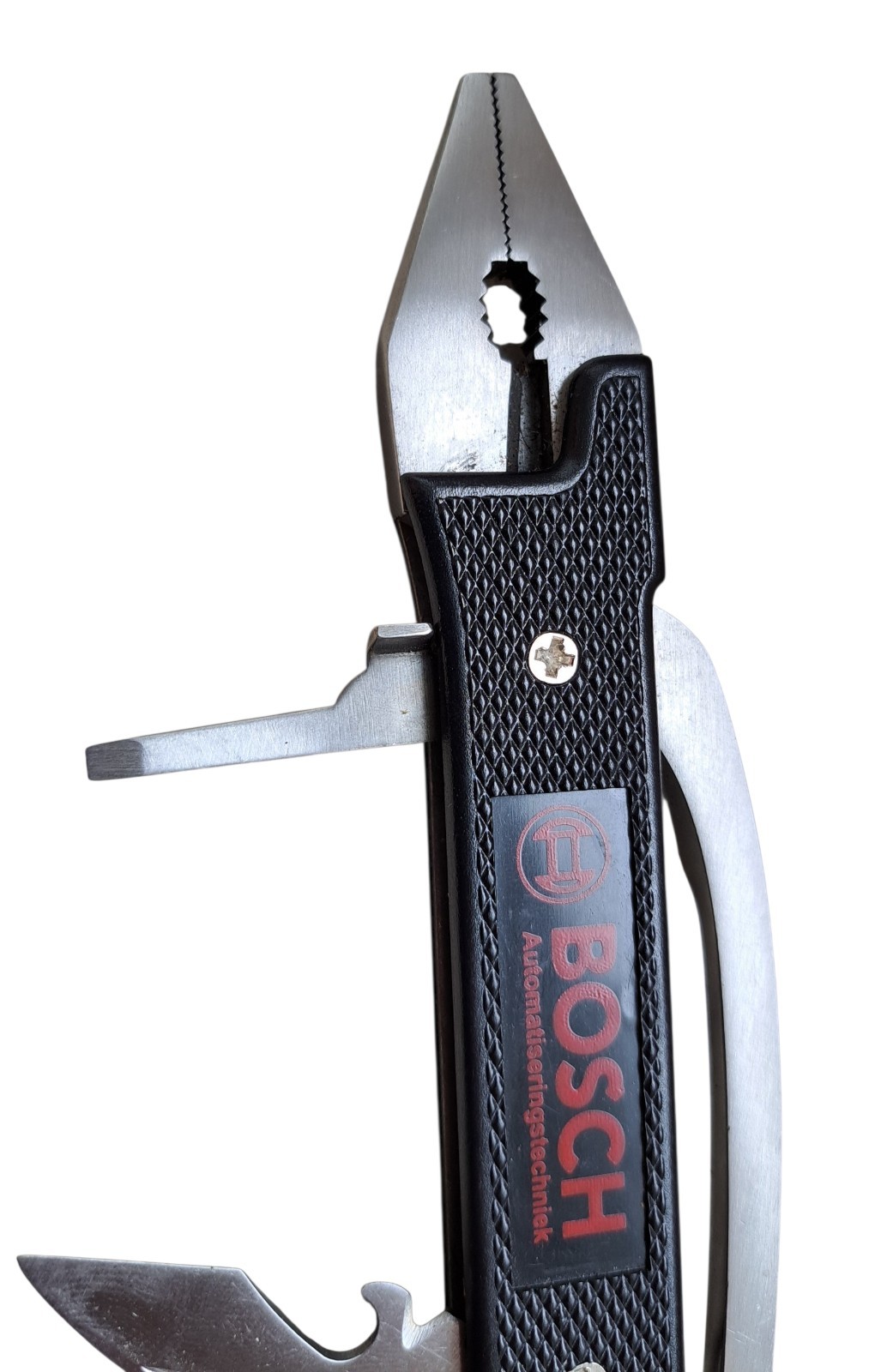 Vintage BOSCH Automatiseringstechniek Multi Tool Folding Pocket Knife Pliers w/