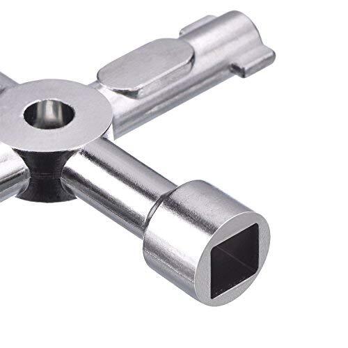 4-Way Sillcock Key For Outdoor Water Faucet Valves Residential Commercial
