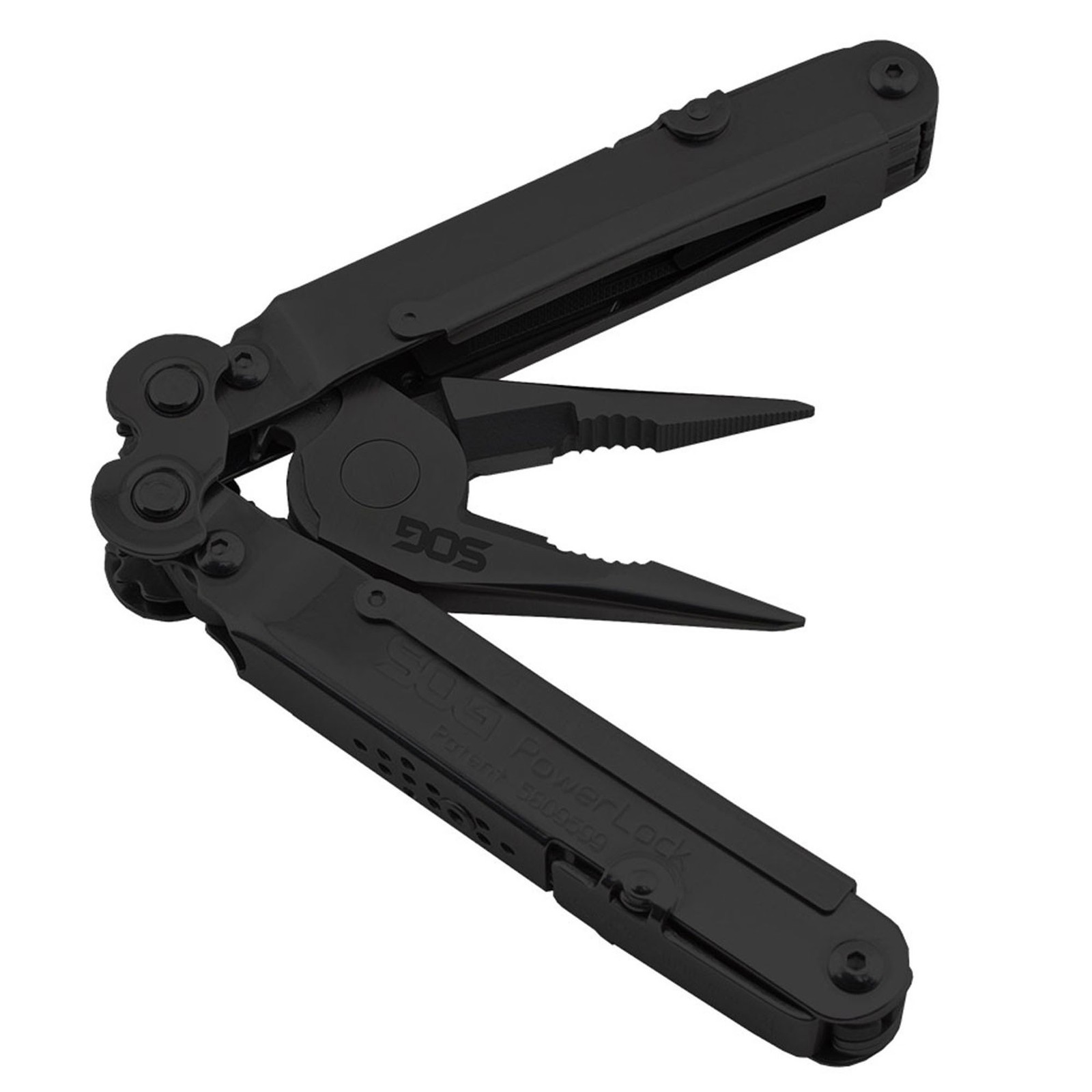SOG Powerlock Multi-Tool with Scissors and Nylon Shealth – Black Oxide