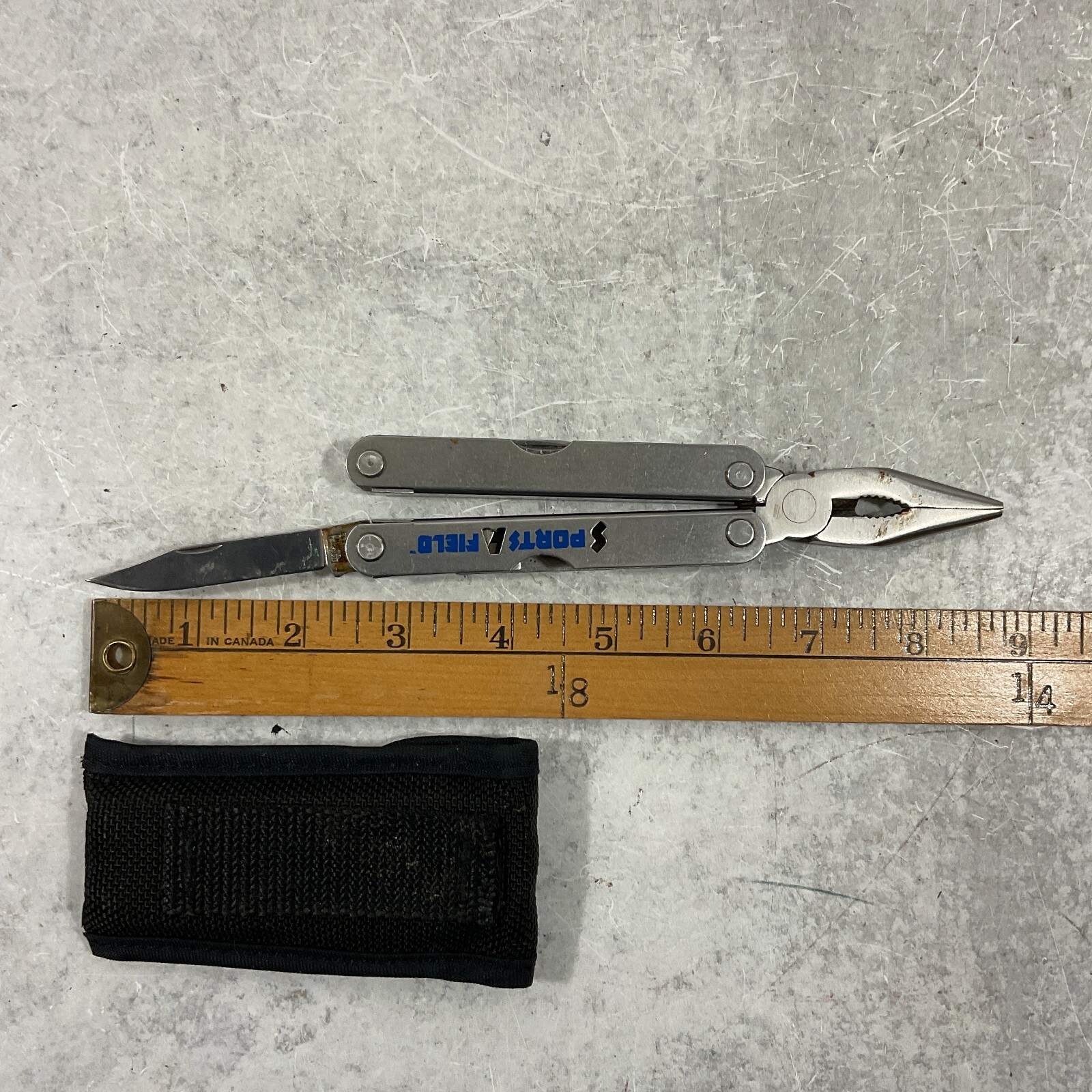 Imperial Ireland Sports Afield Folding Multi-Tool Utility Knife + Belt Sheath