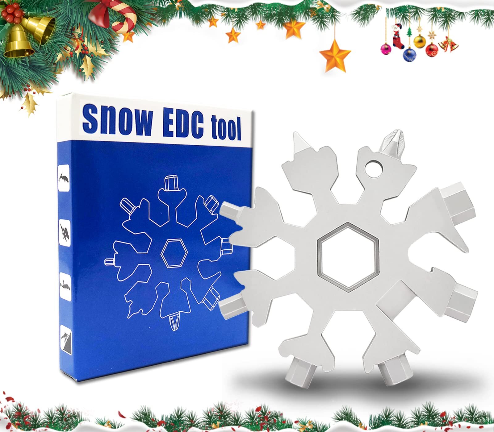 19 In 1 Incredible Tool Easy N Genius Fex 18in1 Stainless Steel Snowflakes Multi