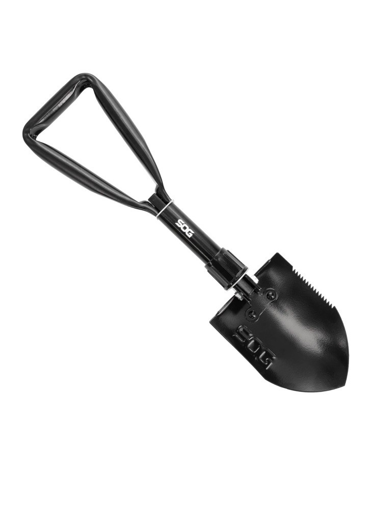 SOG Ultimate Camping Kit, Field Knife, Camp Axe, Entrenching Tool, Flint New