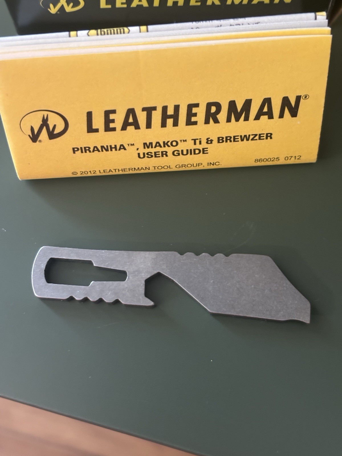 Leatherman Brewzer 831678 Keychain Bottle Opener Pry Bar EDC Discontinued NIB