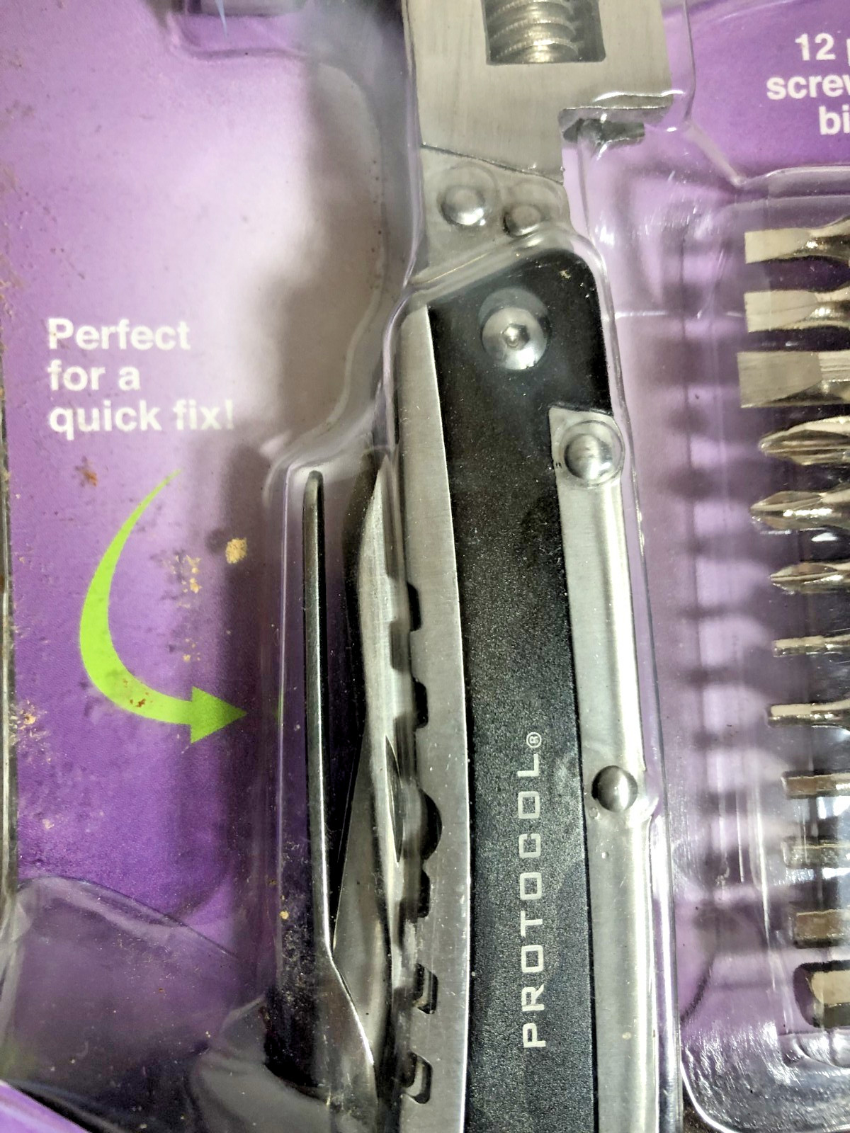 Protocol Hammer Plus Multi Hammer Pliers Wrench Knife Screwdriver Bit Set