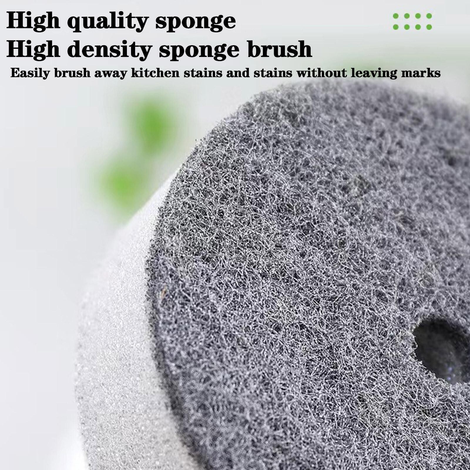 Dish Washing Brush With Soap Dispenser Palm Liquid Scrubber Kitchen Tool**
